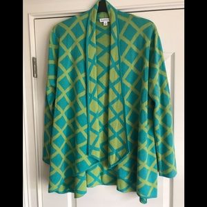 Susan Graver Jacquard Knit Cardigan